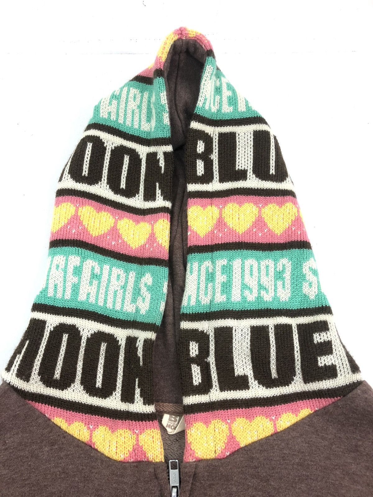Japanese Brand Bluemoon Blue Zipper Hoodie Big Logo Sweatshirt Size US M / EU 48-50 / 2 - 5 Thumbnail