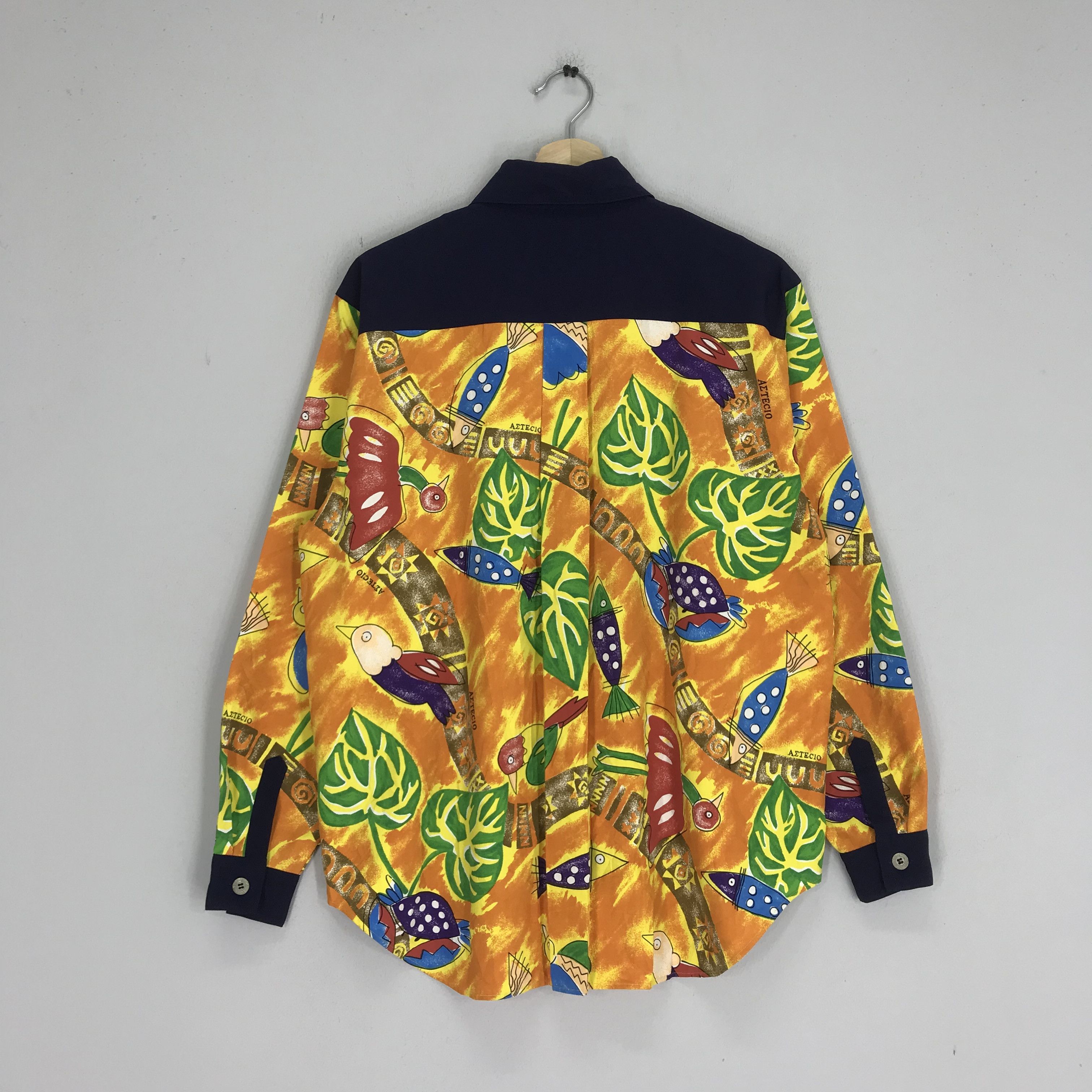 Arts & Science Vintage Baroque Aztecio Psychedelic Floral Fish Bird Size US M / EU 48-50 / 2 - 2 Thumbnail