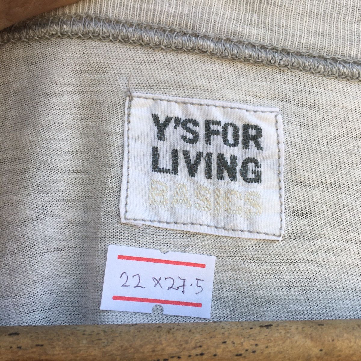 Japanese Brand Vintage Y’s For Living Yohji Yamamoto Plain T-shirt Japan Size US L / EU 52-54 / 3 - 6 Thumbnail