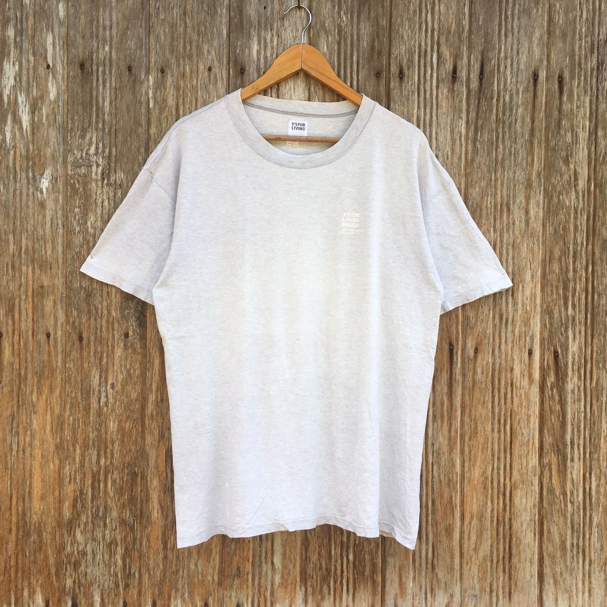 Japanese Brand Vintage Y’s For Living Yohji Yamamoto Plain T-shirt Japan Size US L / EU 52-54 / 3 - 1 Thumbnail