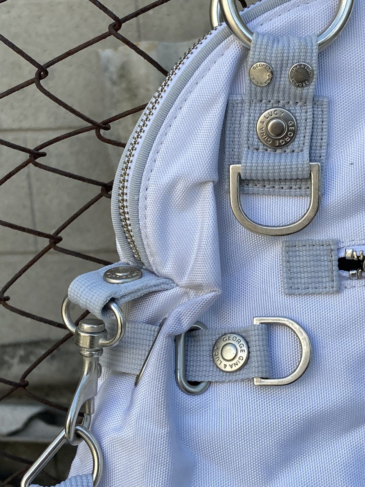 Japanese Brand George Gina Lucy multi pocket white cargo bag in alyx style Size ONE SIZE - 14 Thumbnail