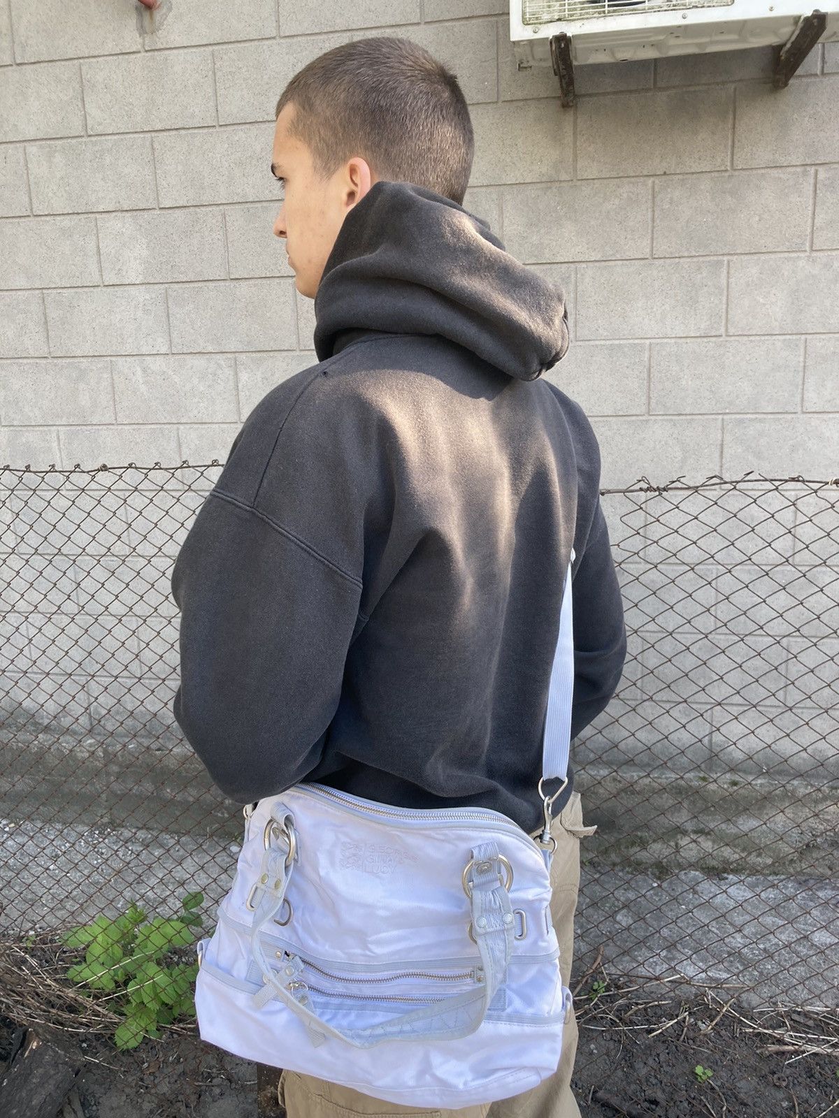 Japanese Brand George Gina Lucy multi pocket white cargo bag in alyx style Size ONE SIZE - 2 Thumbnail