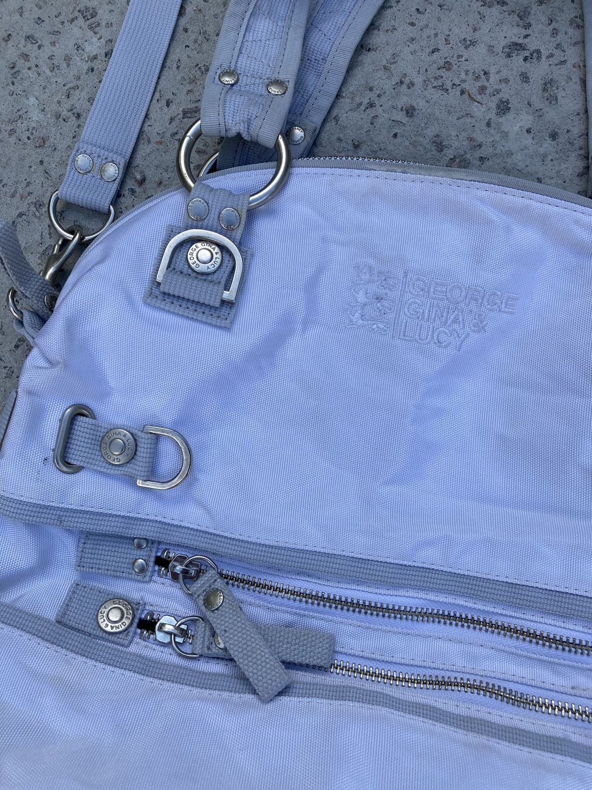 Japanese Brand George Gina Lucy multi pocket white cargo bag in alyx style Size ONE SIZE - 8 Thumbnail