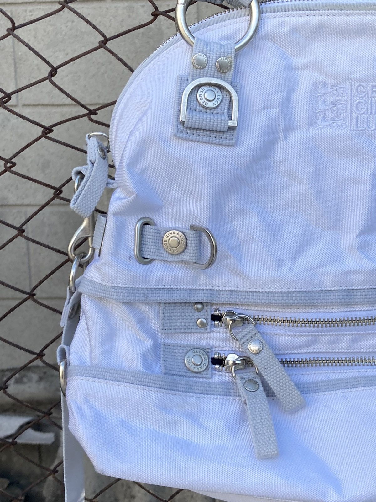 Japanese Brand George Gina Lucy multi pocket white cargo bag in alyx style Size ONE SIZE - 6 Thumbnail