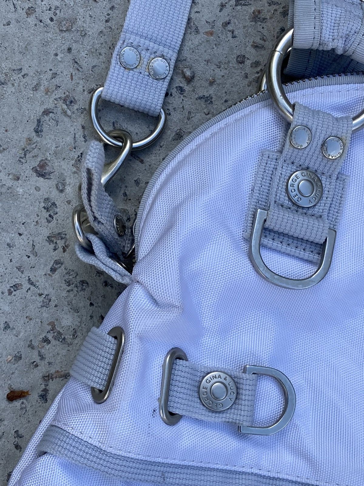 Japanese Brand George Gina Lucy multi pocket white cargo bag in alyx style Size ONE SIZE - 10 Thumbnail