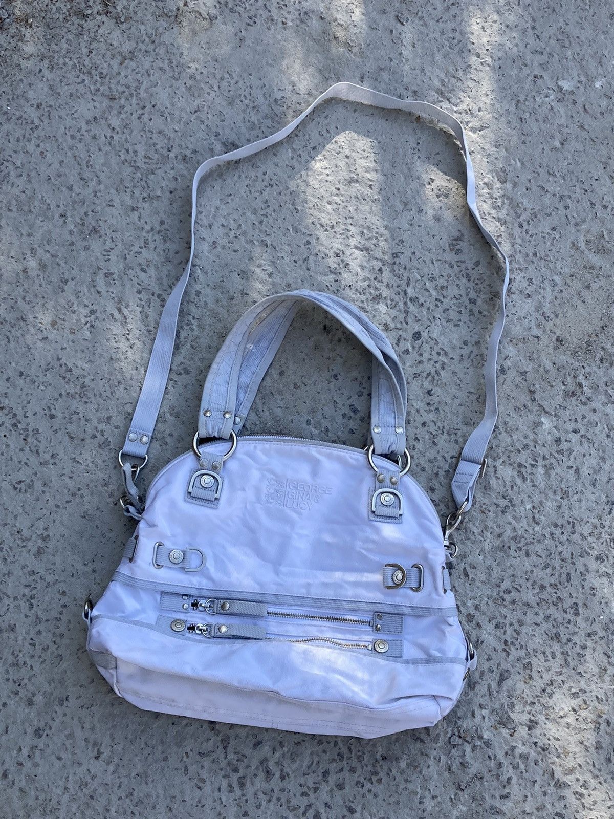 Japanese Brand George Gina Lucy multi pocket white cargo bag in alyx style Size ONE SIZE - 4 Thumbnail