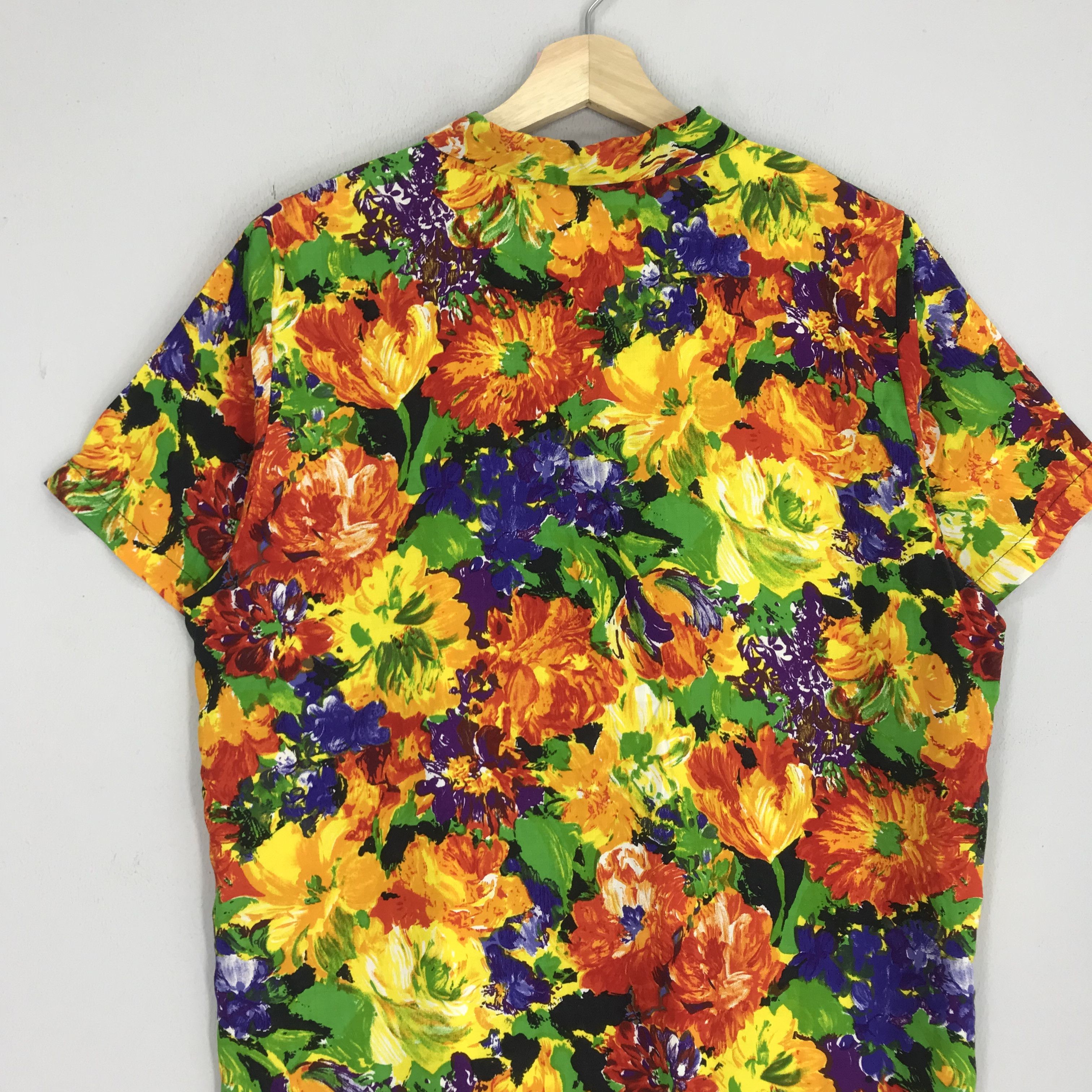 Arts & Science Vintage Psychedelic Colourful Rayon Shirt Pattern Floral Size US L / EU 52-54 / 3 - 6 Thumbnail