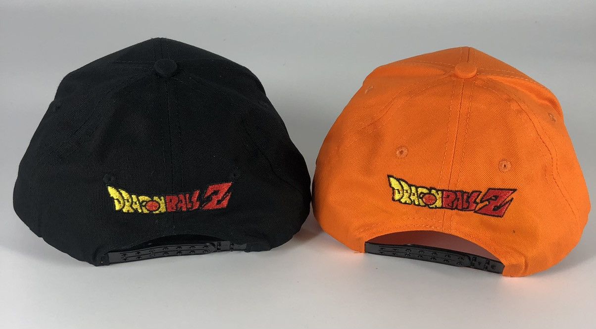Anime Dragon Ball Z 2 Pair Black Orange Adjustable Hats Size ONE SIZE - 2 Thumbnail