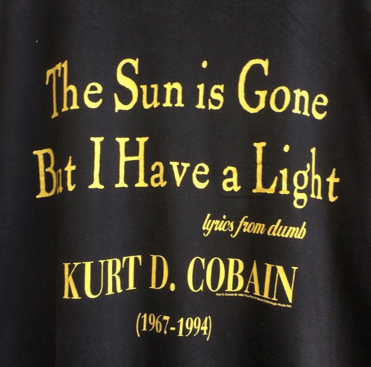 Vintage Nirvana Kurt Cobain Grunge Music Concert