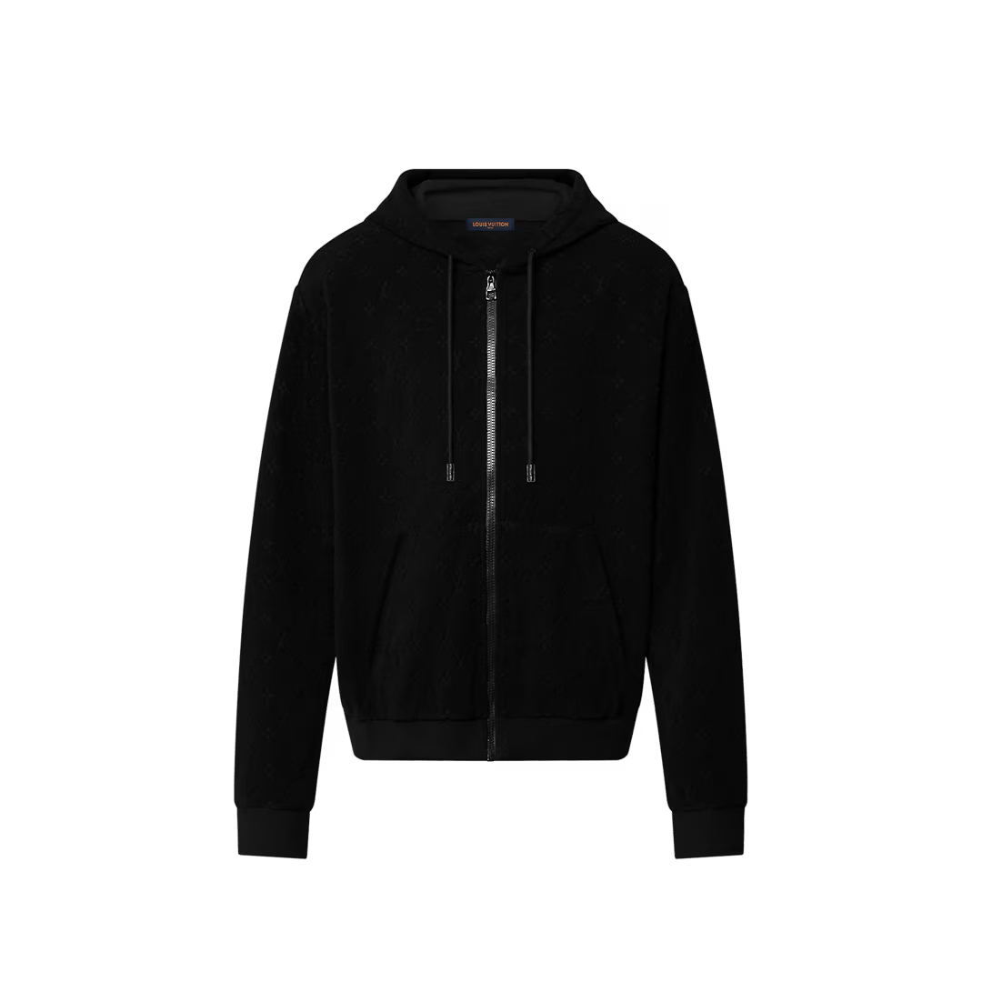 Louis Vuitton Monogram Zip-Through Cotton Hoodie | Grailed
