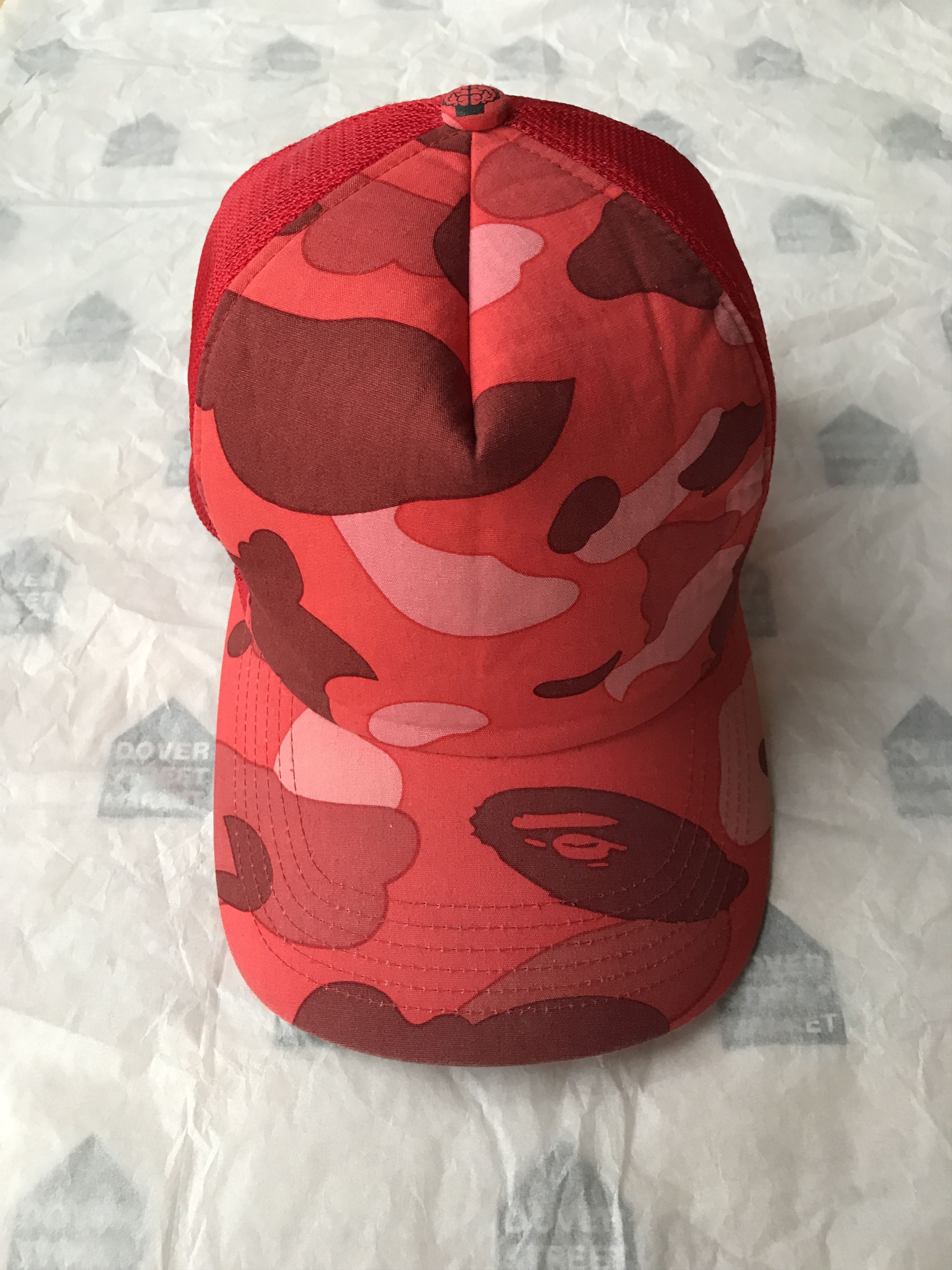 Bape camo trucker hat best sale