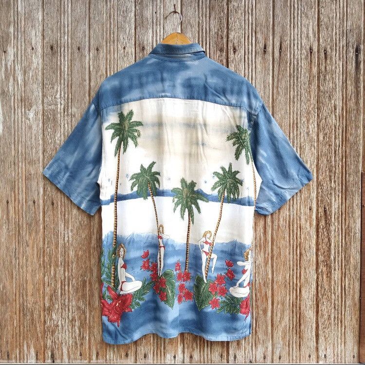 Vintage Vintage Hawaiian Rayon Shirts Aloha Hawaii Sexy Girls Shirt Size US M / EU 48-50 / 2 - 2 Thumbnail