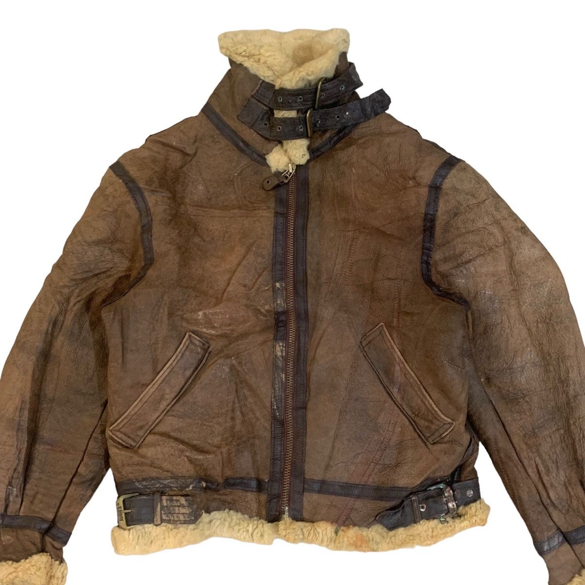 Avirex Vintage Avirex B-3 USAAF Shearling Leather Flight Jacket Size US M / EU 48-50 / 2 - 5 Thumbnail