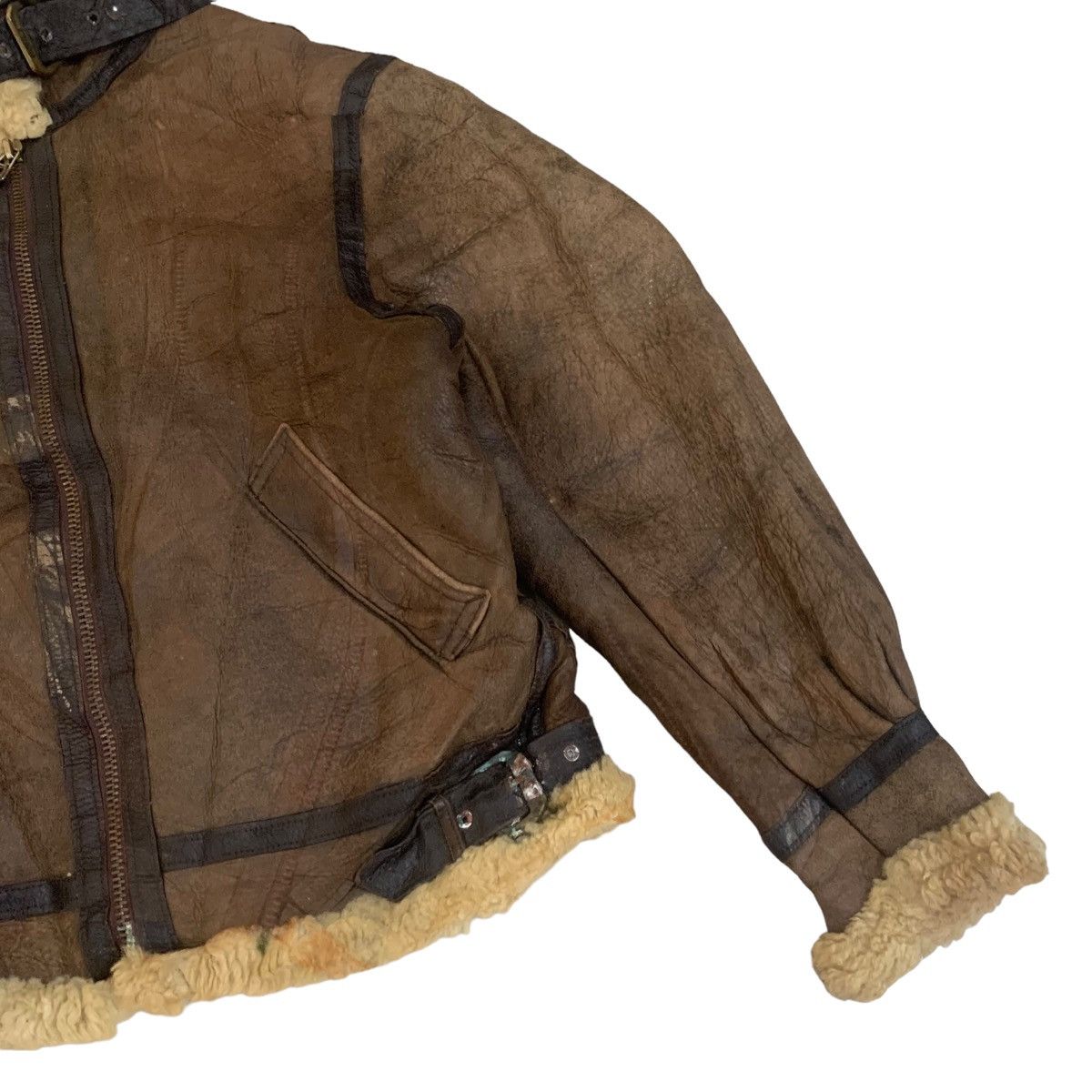 Avirex Vintage Avirex B-3 USAAF Shearling Leather Flight Jacket Size US M / EU 48-50 / 2 - 7 Thumbnail