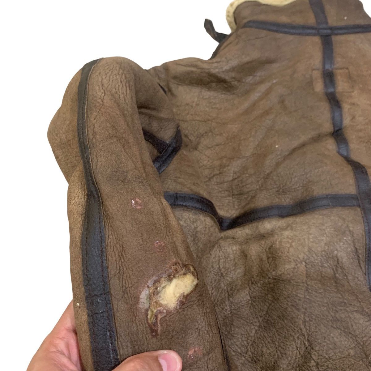 Avirex Vintage Avirex B-3 USAAF Shearling Leather Flight Jacket Size US M / EU 48-50 / 2 - 13 Thumbnail