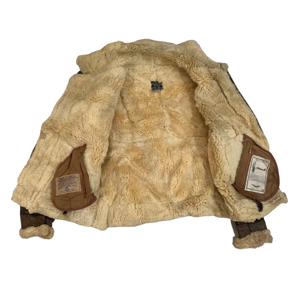 Avirex Vintage Avirex B-3 USAAF Shearling Leather Flight Jacket Size US M / EU 48-50 / 2 - 12 Thumbnail