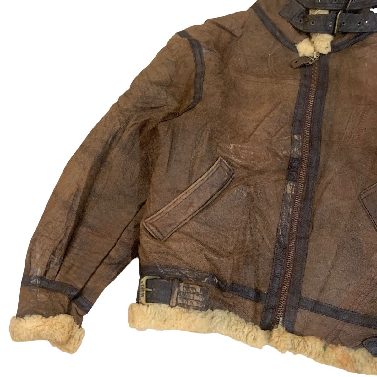 Avirex Vintage Avirex B-3 USAAF Shearling Leather Flight Jacket Size US M / EU 48-50 / 2 - 6 Thumbnail