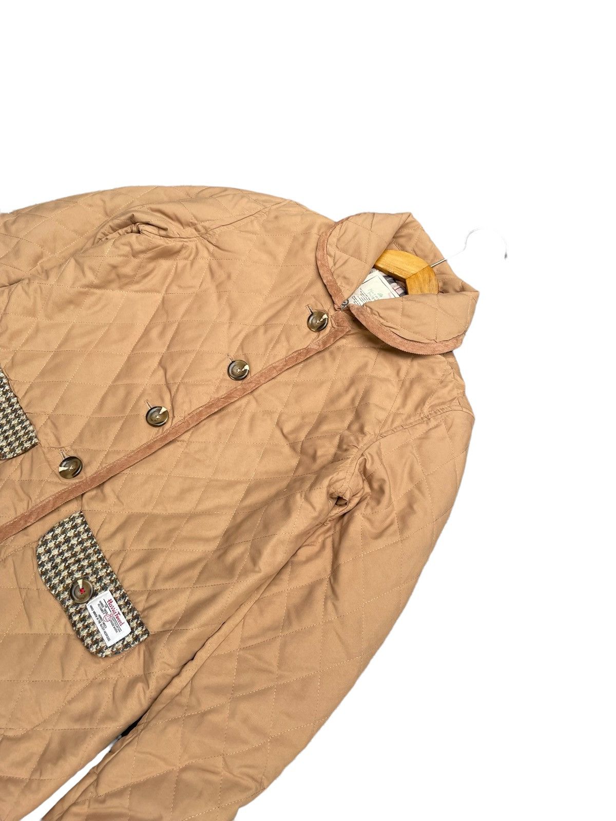Harris Tweed × Japanese Brand Harris Tweed x Natural Palette Quilted Jacket Size M / US 6-8 / IT 42-44 - 4 Thumbnail