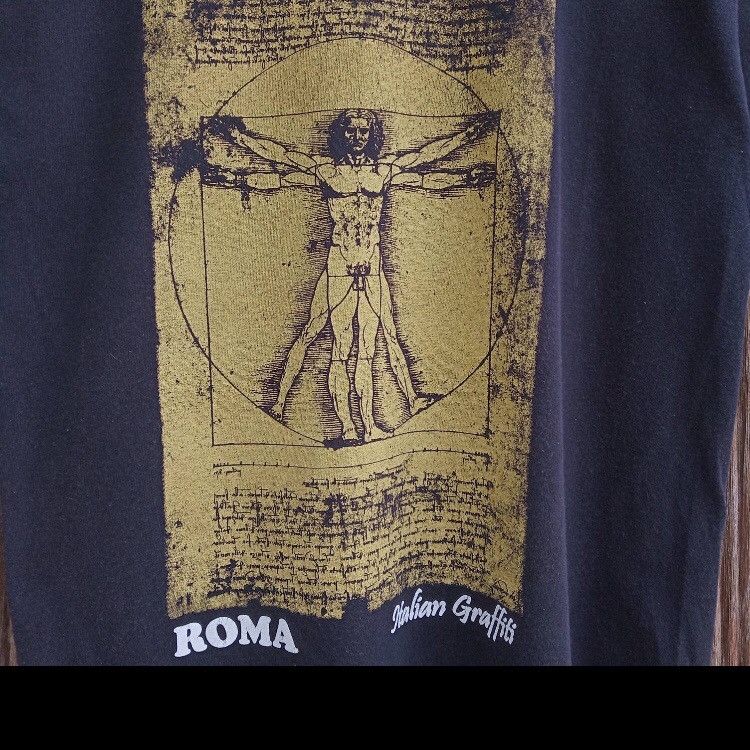 Arts & Science Vintage Leonardo Da Vinci Artwork Human T-shirt Size US S / EU 44-46 / 1 - 5 Thumbnail