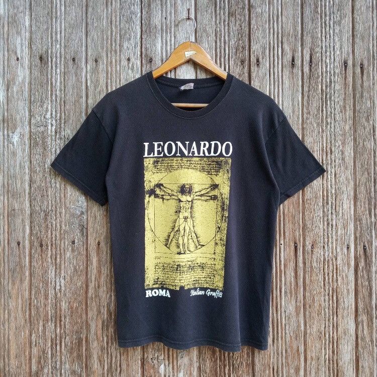 Arts & Science Vintage Leonardo Da Vinci Artwork Human T-shirt Size US S / EU 44-46 / 1 - 1 Thumbnail