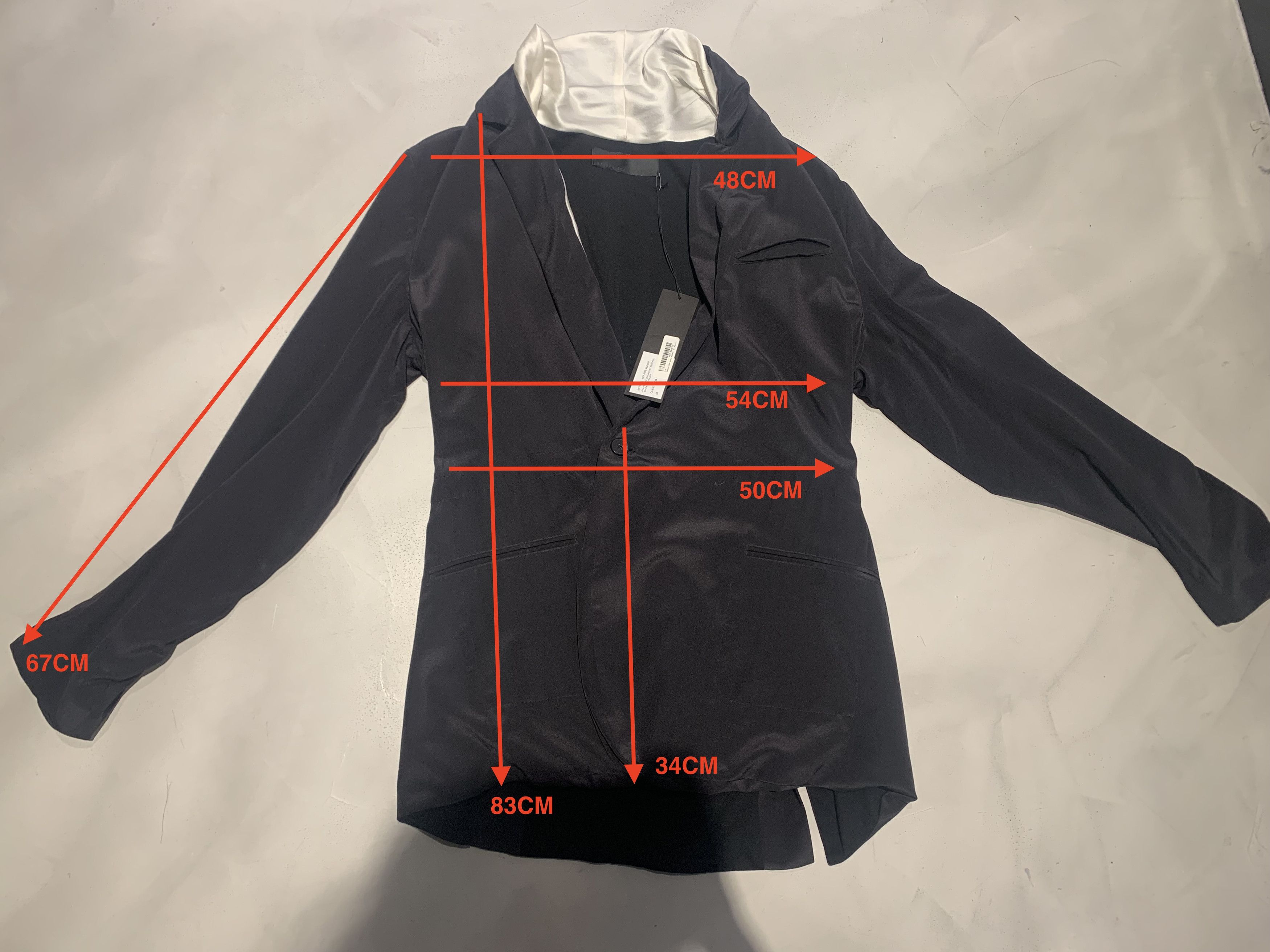 Haider Ackermann HAIDER ACKERMANN SILK SHAWL BLAZER Size 52R - 4 Thumbnail