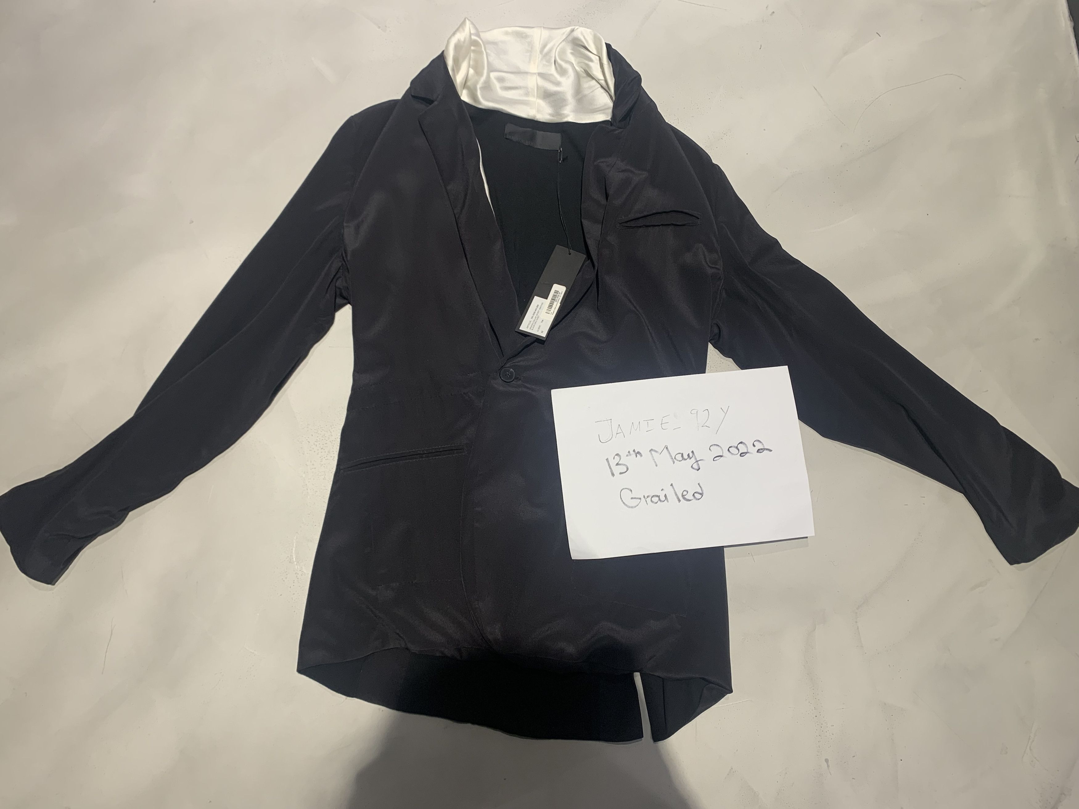 Haider Ackermann HAIDER ACKERMANN SILK SHAWL BLAZER Size 52R - 3 Thumbnail