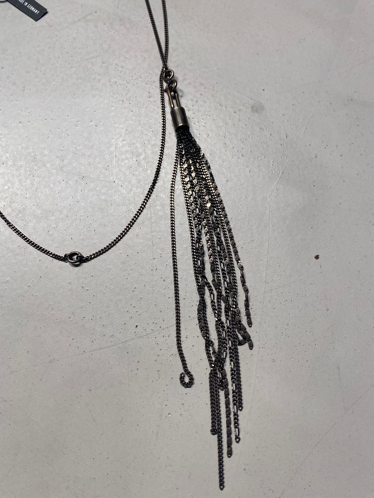 Ann Demeulemeester TASSEL SILVER CHAIN Size ONE SIZE - 2 Thumbnail