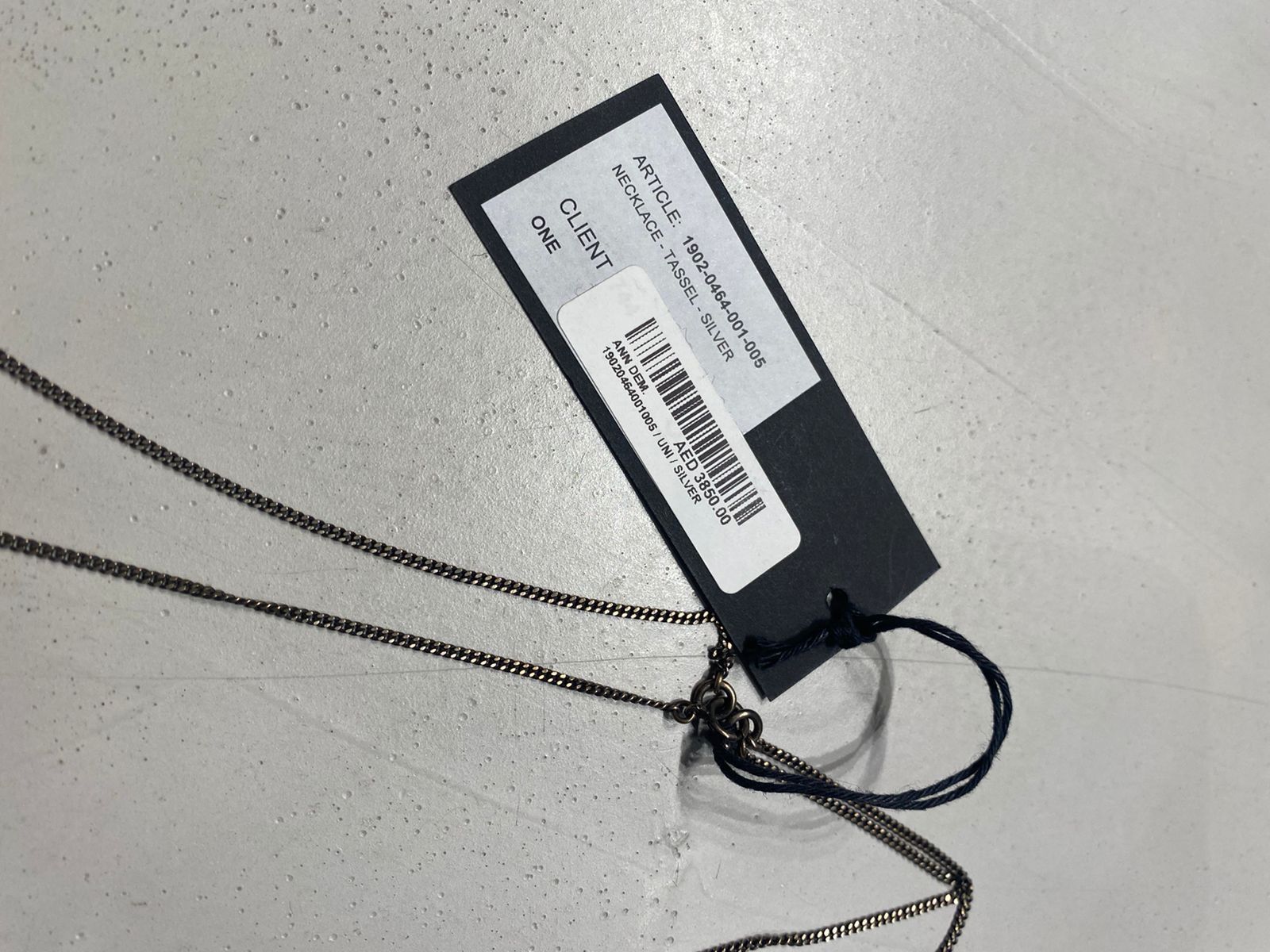 Ann Demeulemeester TASSEL SILVER CHAIN Size ONE SIZE - 4 Thumbnail