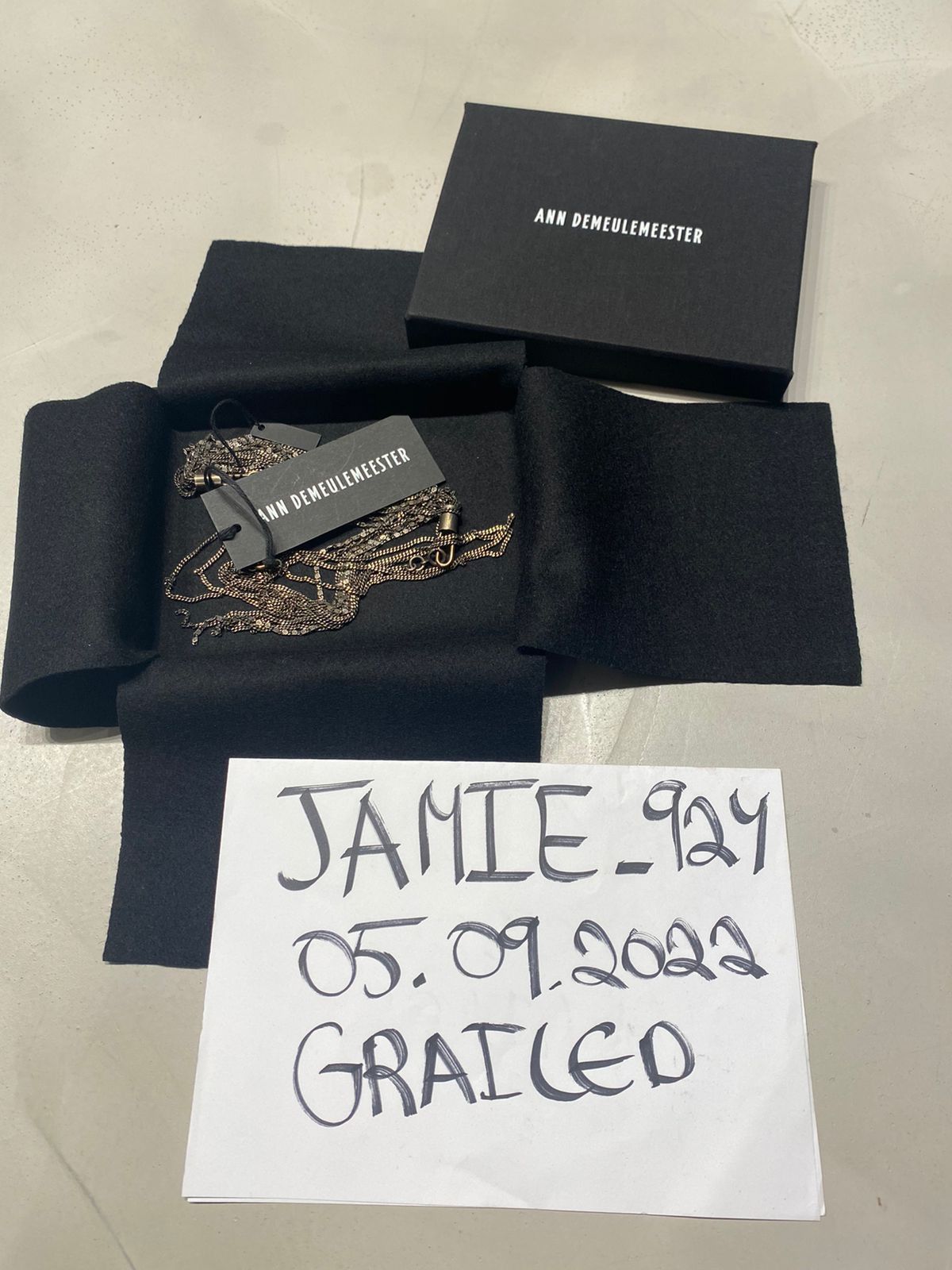 Ann Demeulemeester TASSEL SILVER CHAIN Size ONE SIZE - 5 Thumbnail