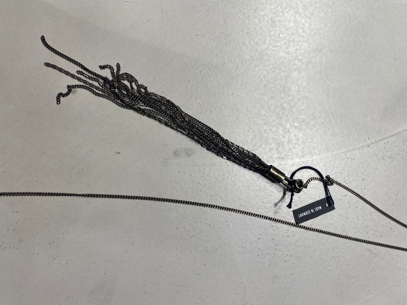 Ann Demeulemeester TASSEL SILVER CHAIN Size ONE SIZE - 3 Thumbnail