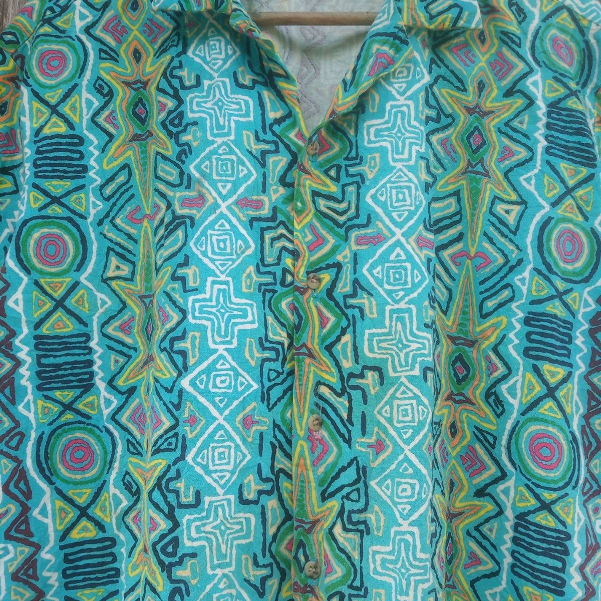 Vintage Vintage Karen K. Multicolour Motive Abstract Colour Shirt Size US L / EU 52-54 / 3 - 3 Thumbnail