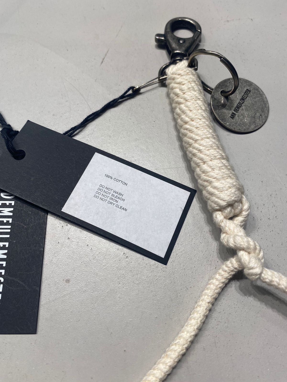 Ann Demeulemeester CORD KEYCHAIN Size ONE SIZE - 3 Thumbnail