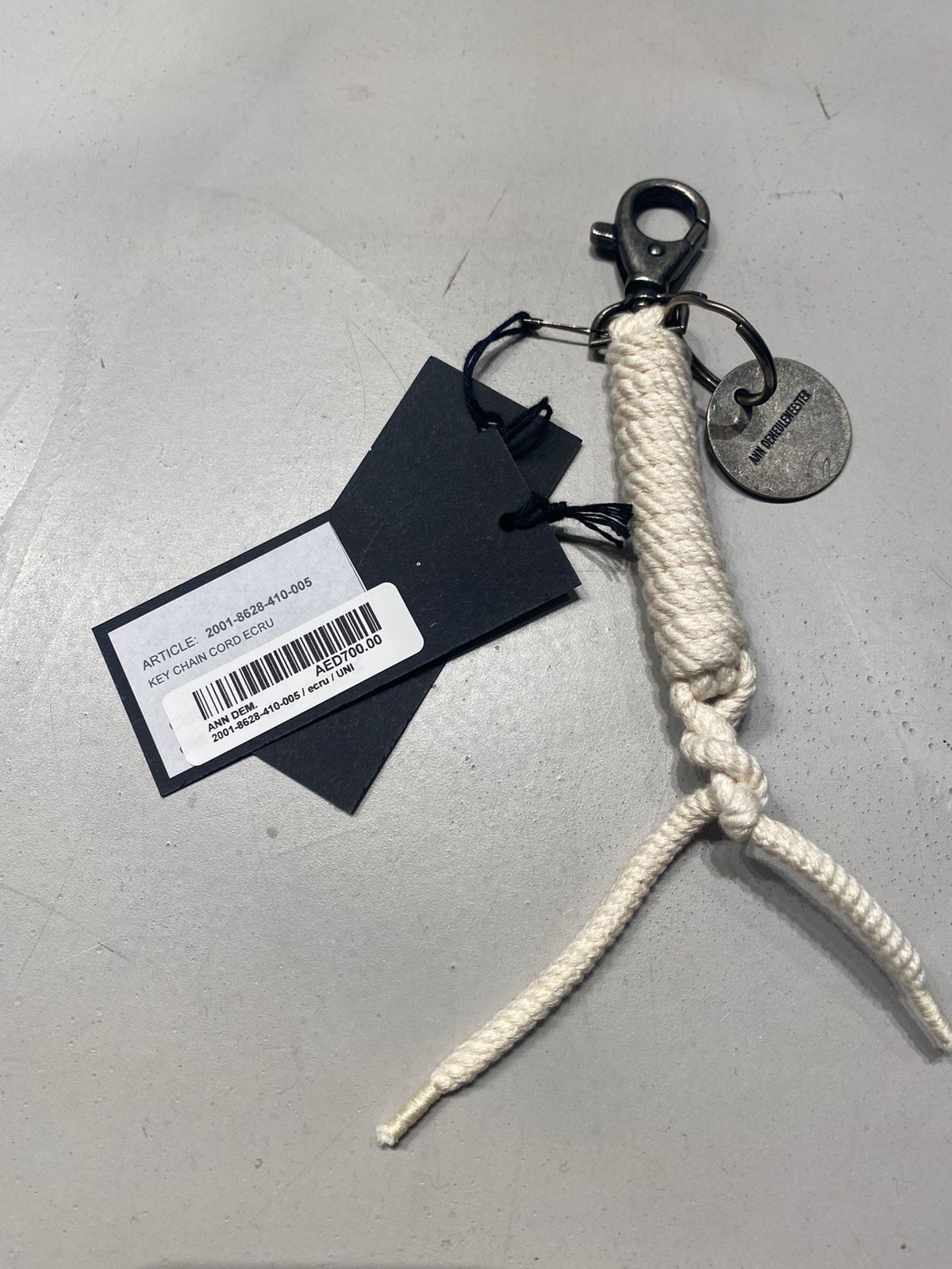 Ann Demeulemeester CORD KEYCHAIN Size ONE SIZE - 4 Thumbnail