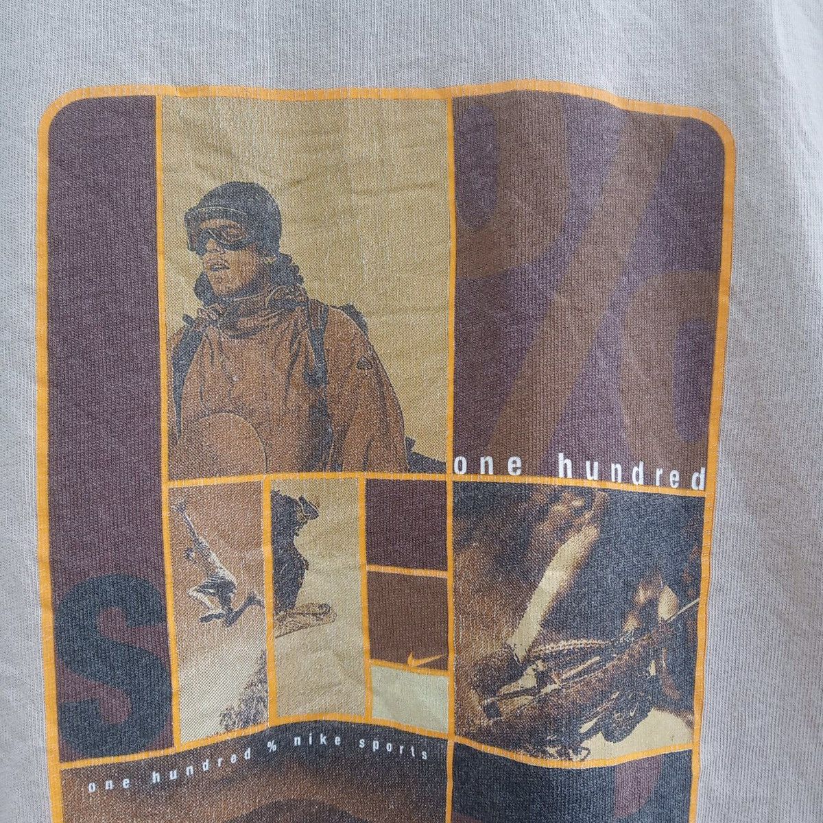 Nike Vintage Nike One Hundred Backprint Nike Swoosh Shirt Size US M / EU 48-50 / 2 - 5 Thumbnail