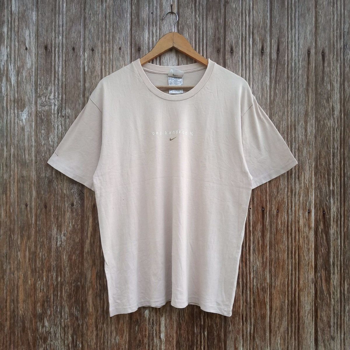 Nike Vintage Nike One Hundred Backprint Nike Swoosh Shirt Size US M / EU 48-50 / 2 - 2 Thumbnail