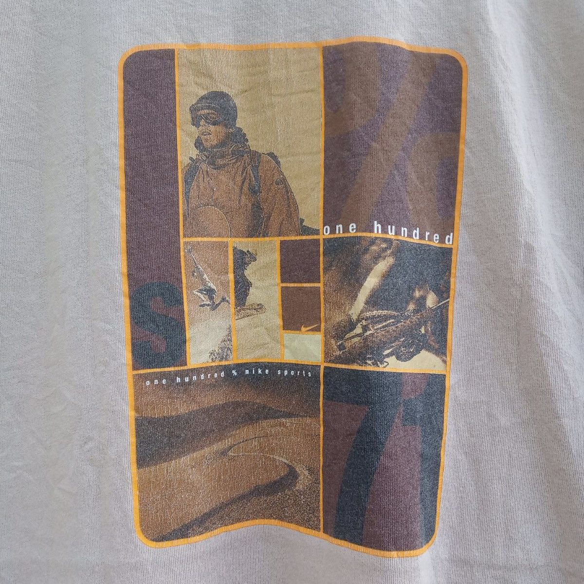 Nike Vintage Nike One Hundred Backprint Nike Swoosh Shirt Size US M / EU 48-50 / 2 - 4 Thumbnail