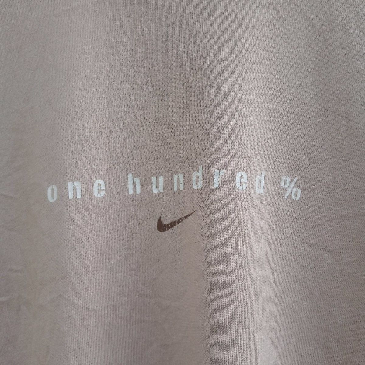 Nike Vintage Nike One Hundred Backprint Nike Swoosh Shirt Size US M / EU 48-50 / 2 - 3 Thumbnail