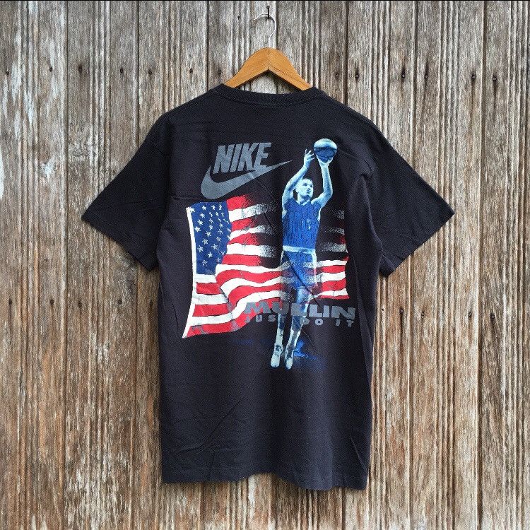Nike Vintage Nike Grey Tag Just Do It Basket Ball Player Shirt Size US M / EU 48-50 / 2 - 1 Thumbnail