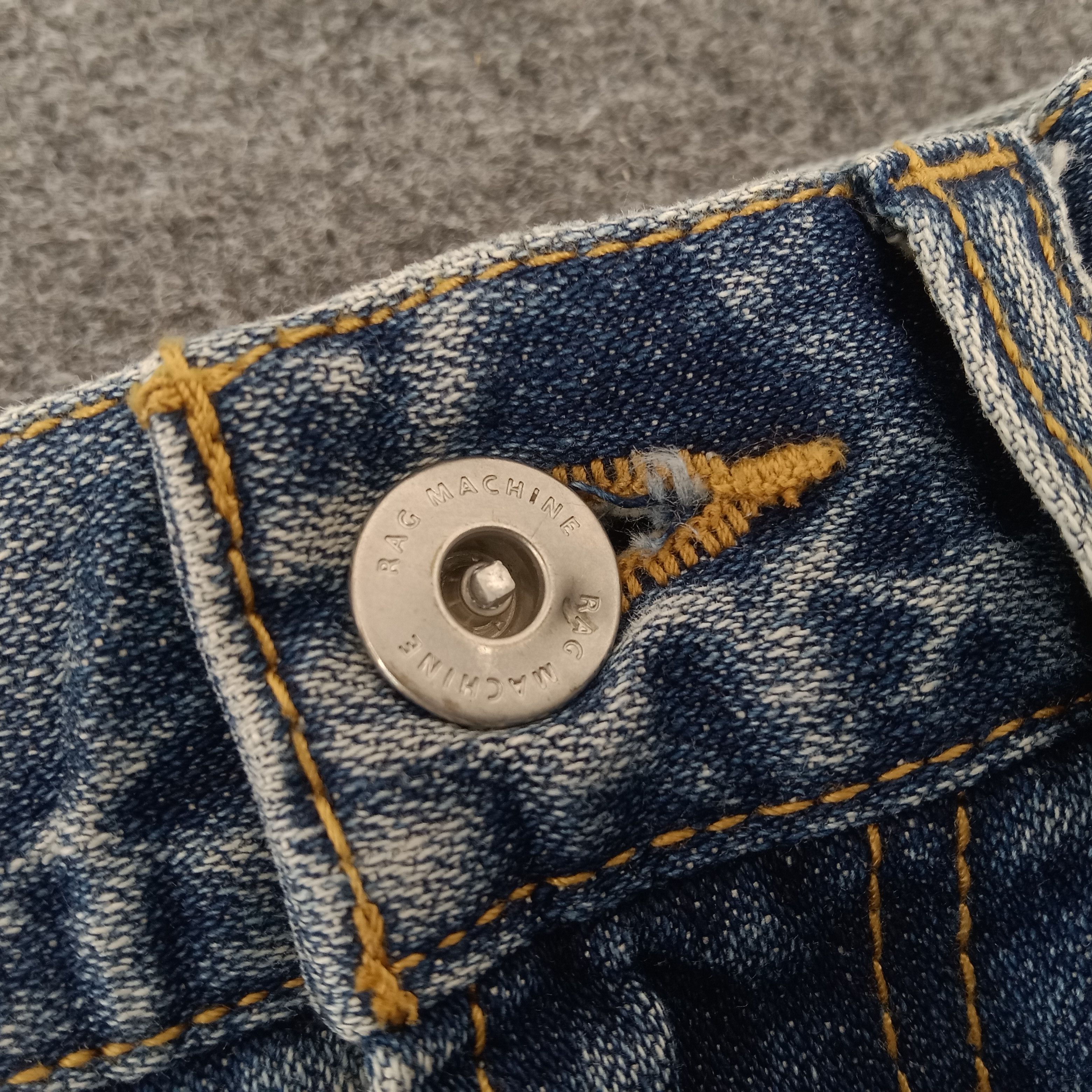 Designer × Japanese Brand × Vintage Rag Machine Patchwork Distressed Denim Jeans Size US 34 / EU 50 - 16 Thumbnail