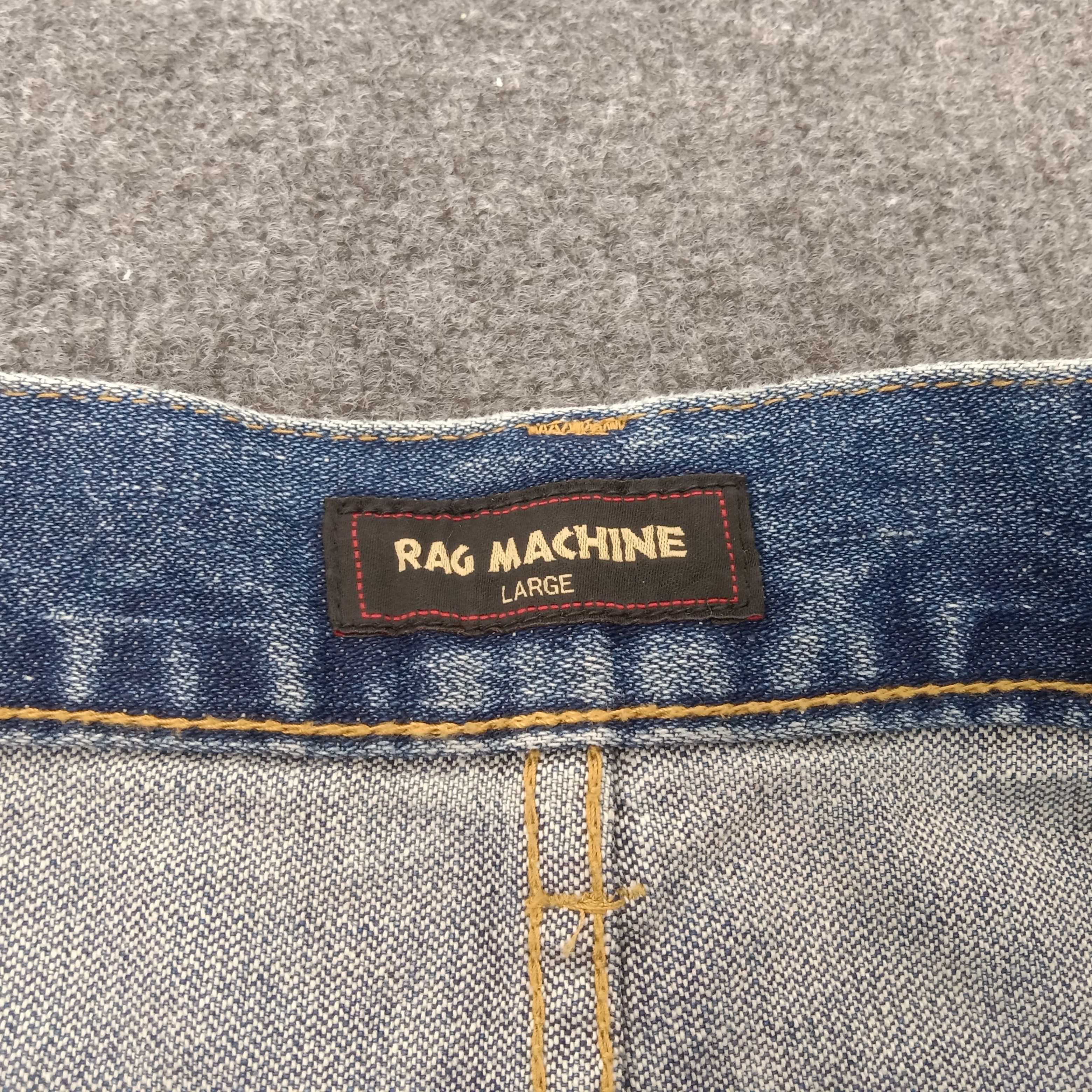 Designer × Japanese Brand × Vintage Rag Machine Patchwork Distressed Denim Jeans Size US 34 / EU 50 - 18 Thumbnail