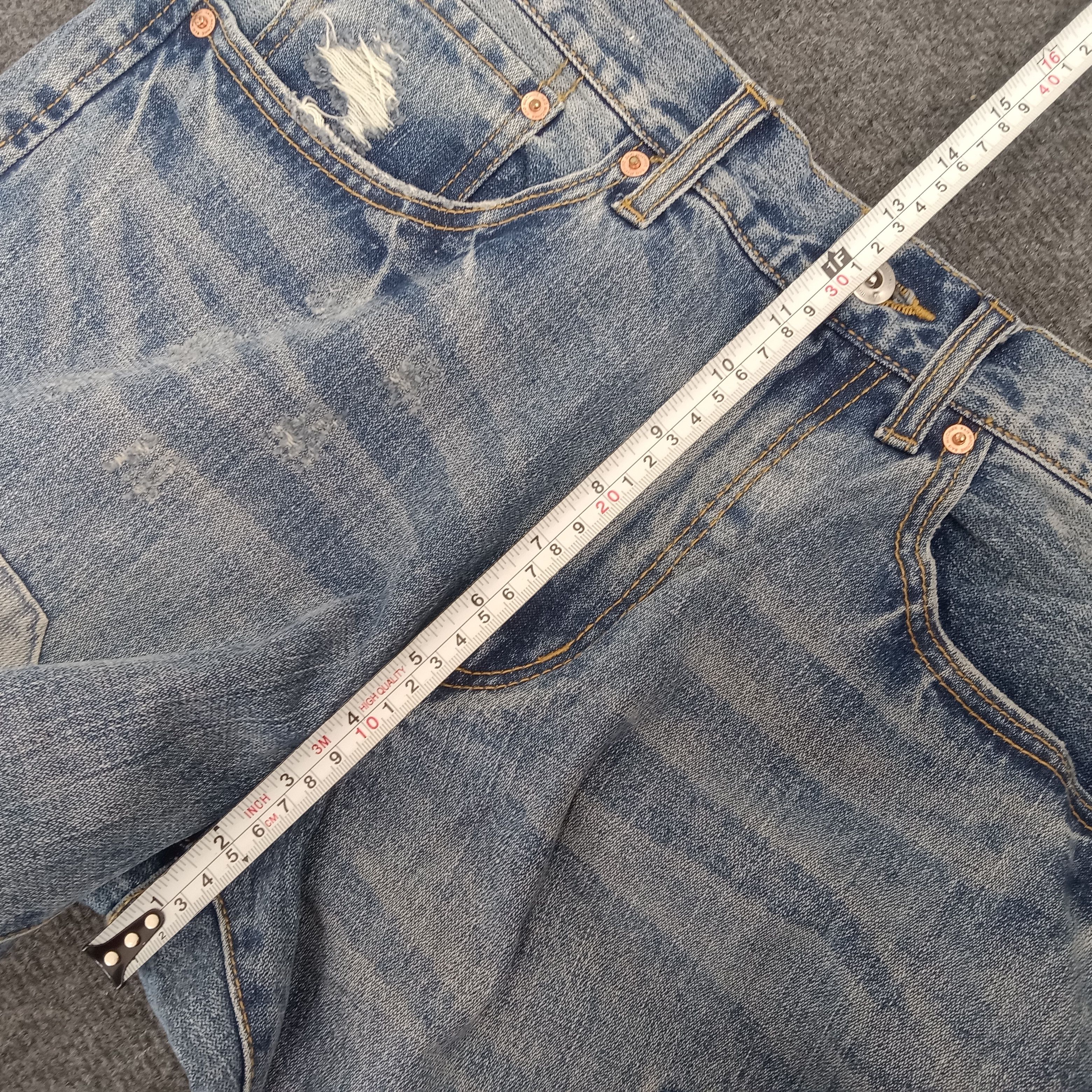 Designer × Japanese Brand × Vintage Rag Machine Patchwork Distressed Denim Jeans Size US 34 / EU 50 - 12 Thumbnail