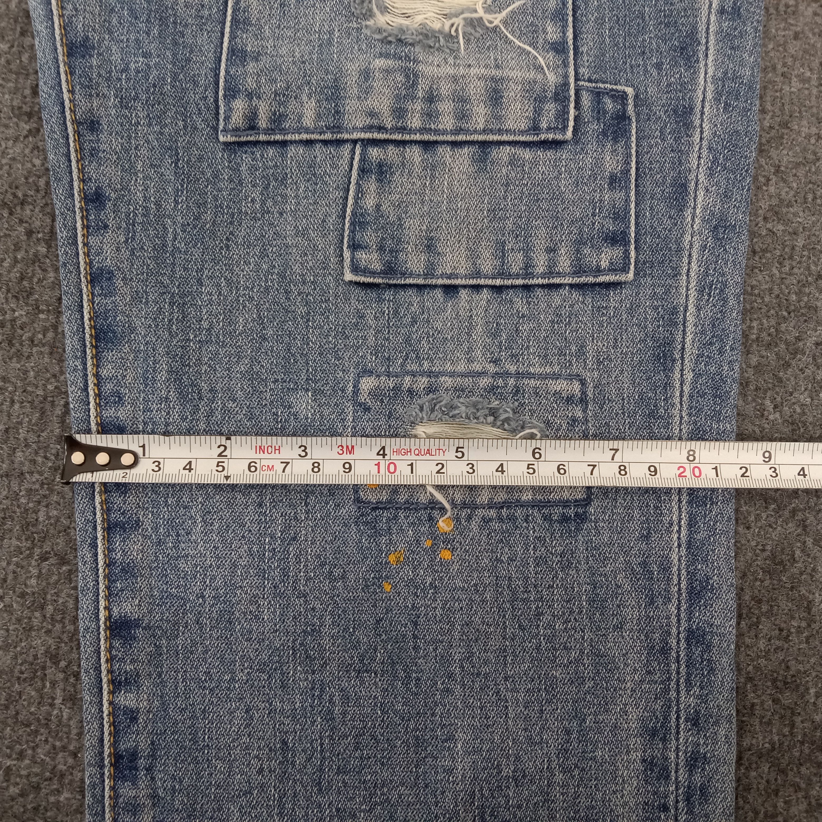 Designer × Japanese Brand × Vintage Rag Machine Patchwork Distressed Denim Jeans Size US 34 / EU 50 - 14 Thumbnail