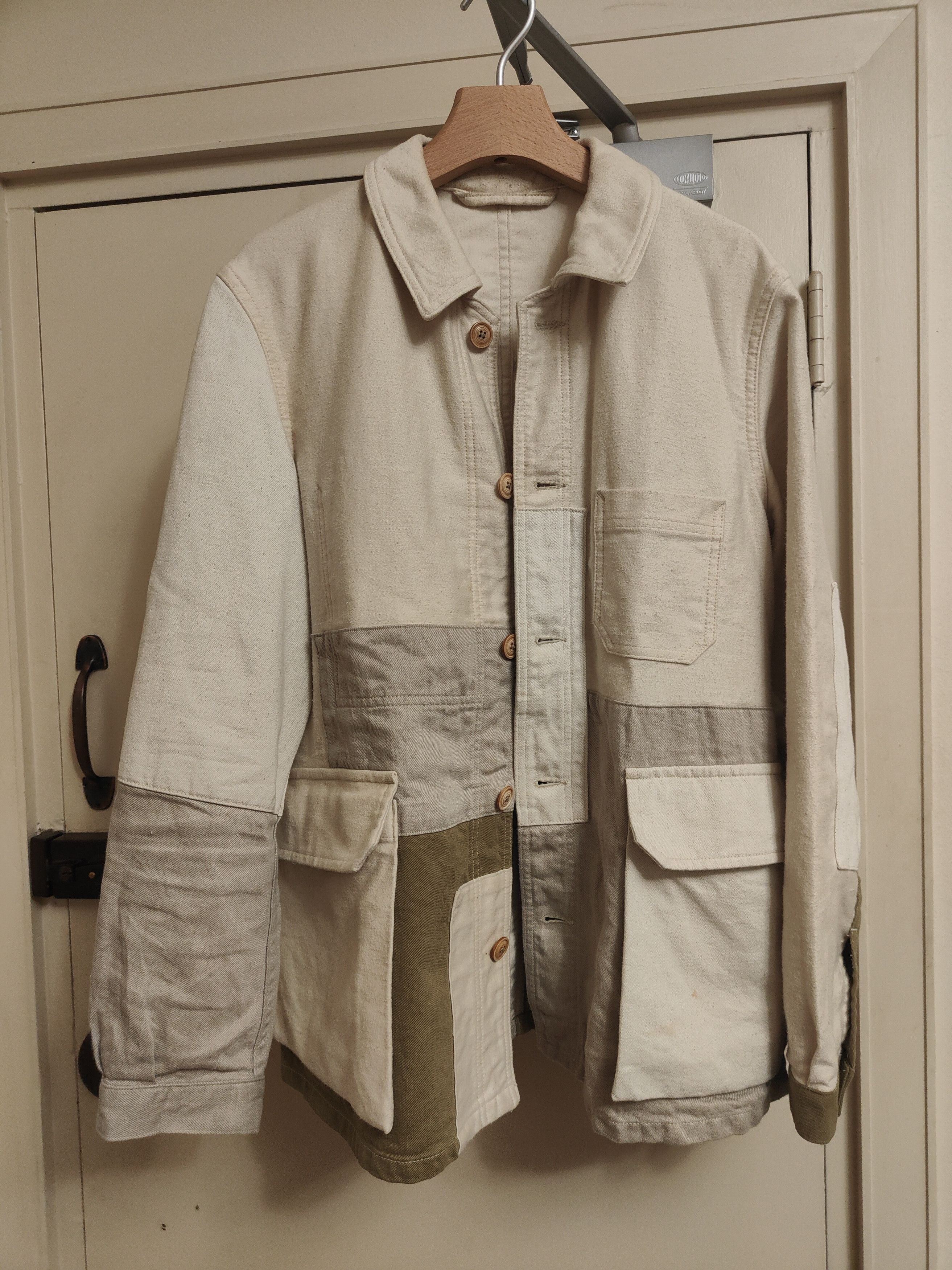 Nigel Cabourn Cotton Linen Patchwork Jacket | Grailed