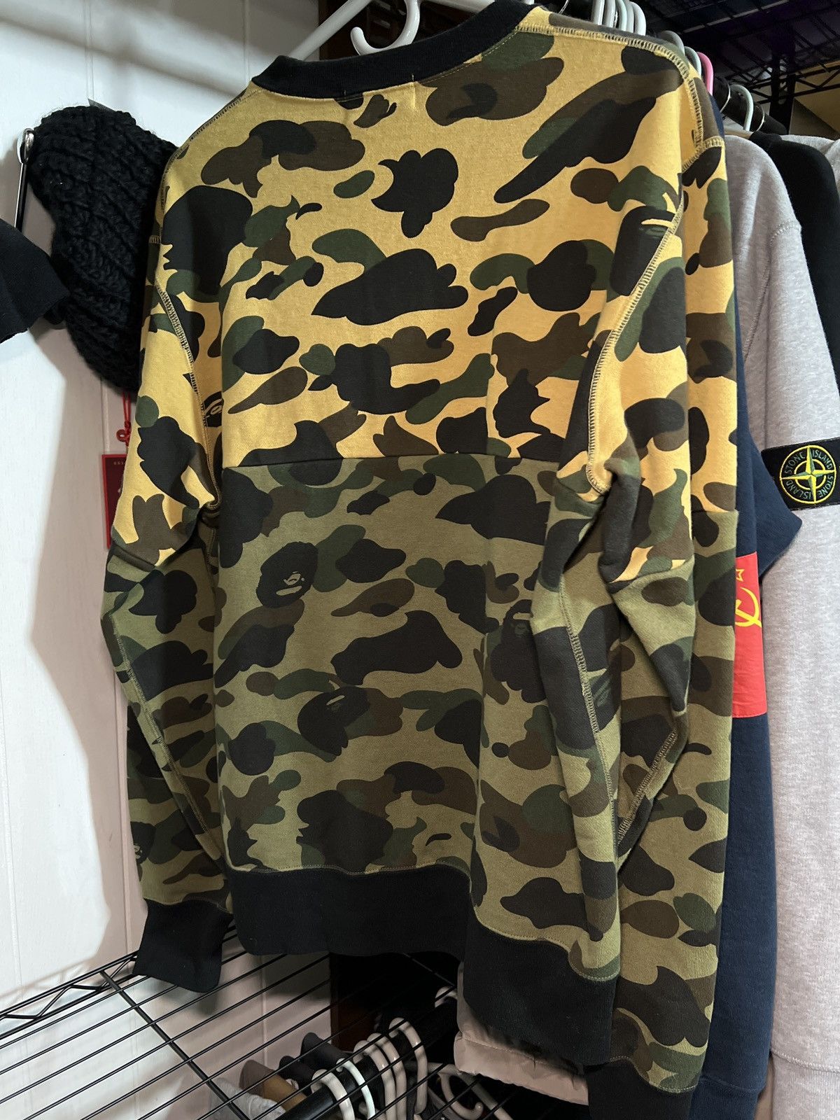 Bape A Bathing Ape 1st Camo Half Crewneck Size US L / EU 52-54 / 3 - 2 Thumbnail