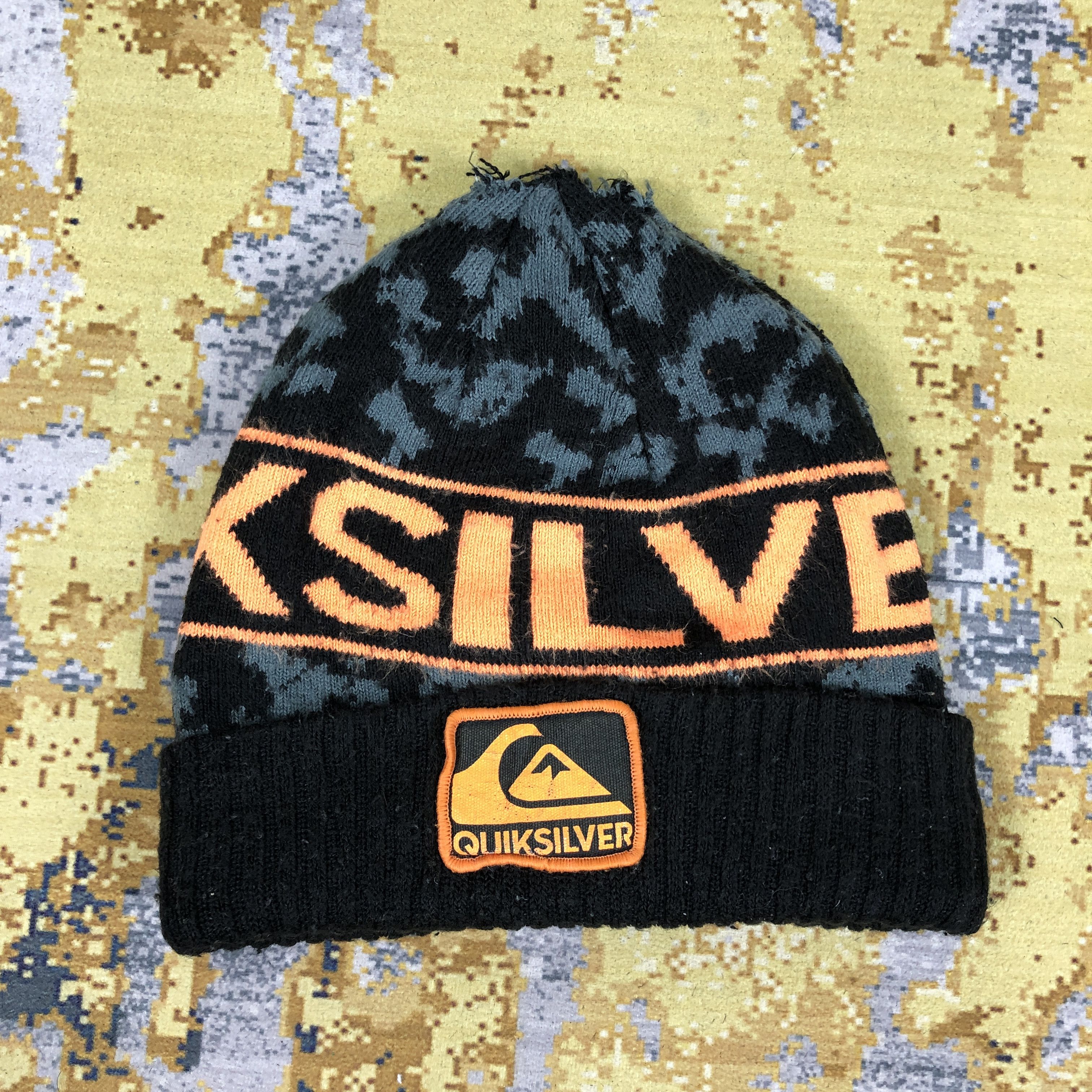 Quiksilver × Vintage Vintage Quiksilver Ribbed Beanie Hat B1670 Size ONE SIZE - 3 Thumbnail