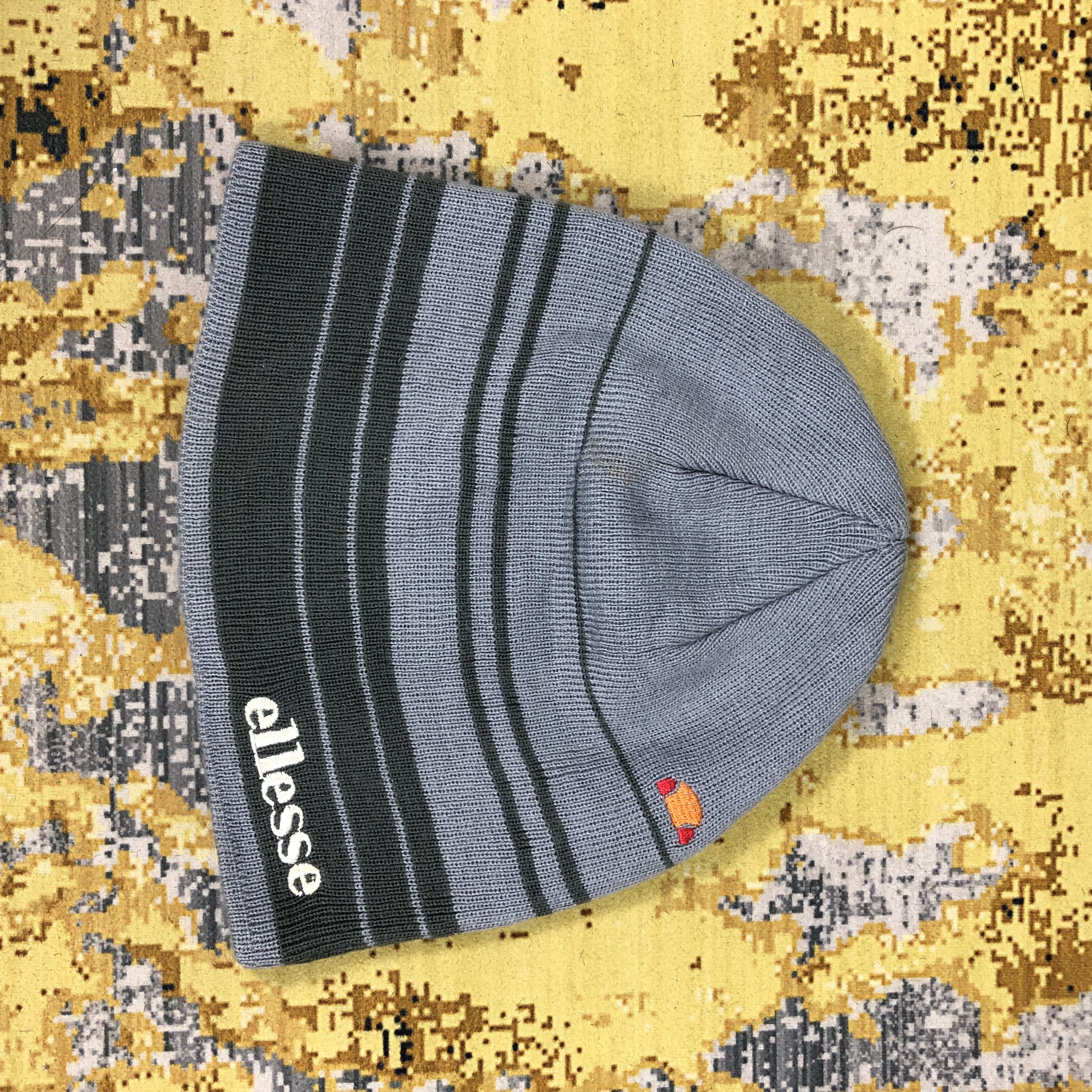 Ellesse × Vintage Vintage Ellesse Stripe Beanie Hat B1983 Size ONE SIZE - 3 Thumbnail
