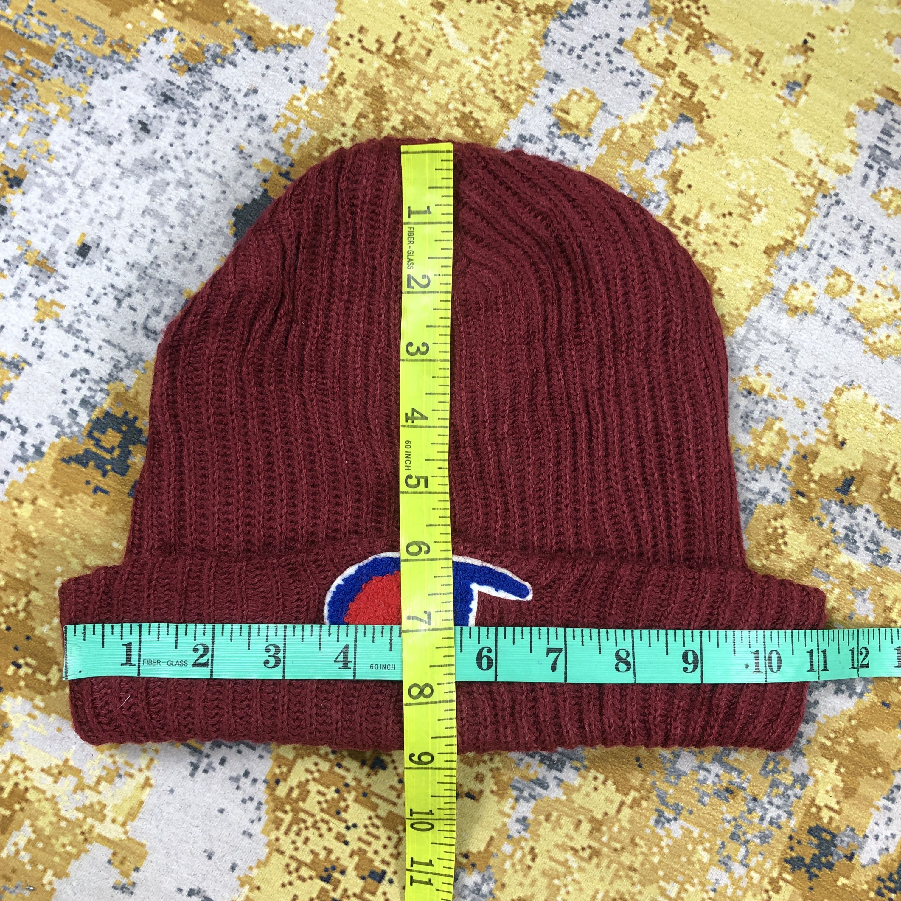 Champion × Vintage Vintage Champion Big Logo Beanie Hat B2085 Size ONE SIZE - 5 Thumbnail