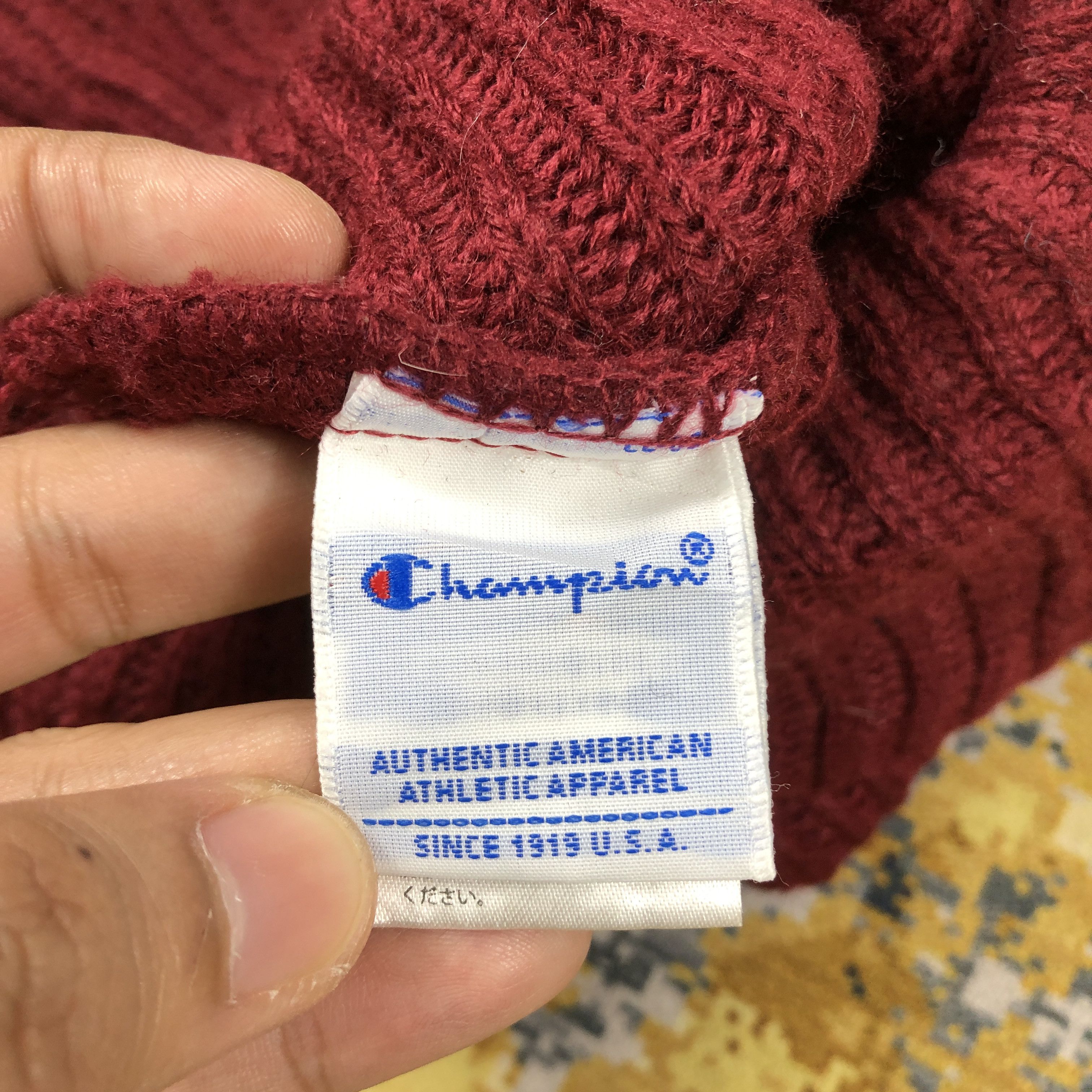 Champion × Vintage Vintage Champion Big Logo Beanie Hat B2085 Size ONE SIZE - 8 Thumbnail