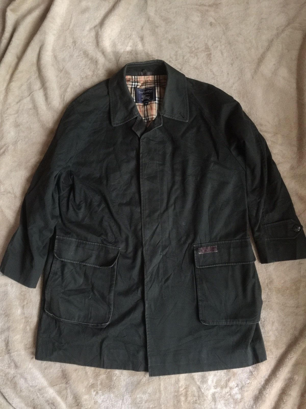 Burberry × Designer × Vintage ❗️Burberry Hunting Jacket Nice Design Nova Check Size US L / EU 52-54 / 3 - 2 Thumbnail