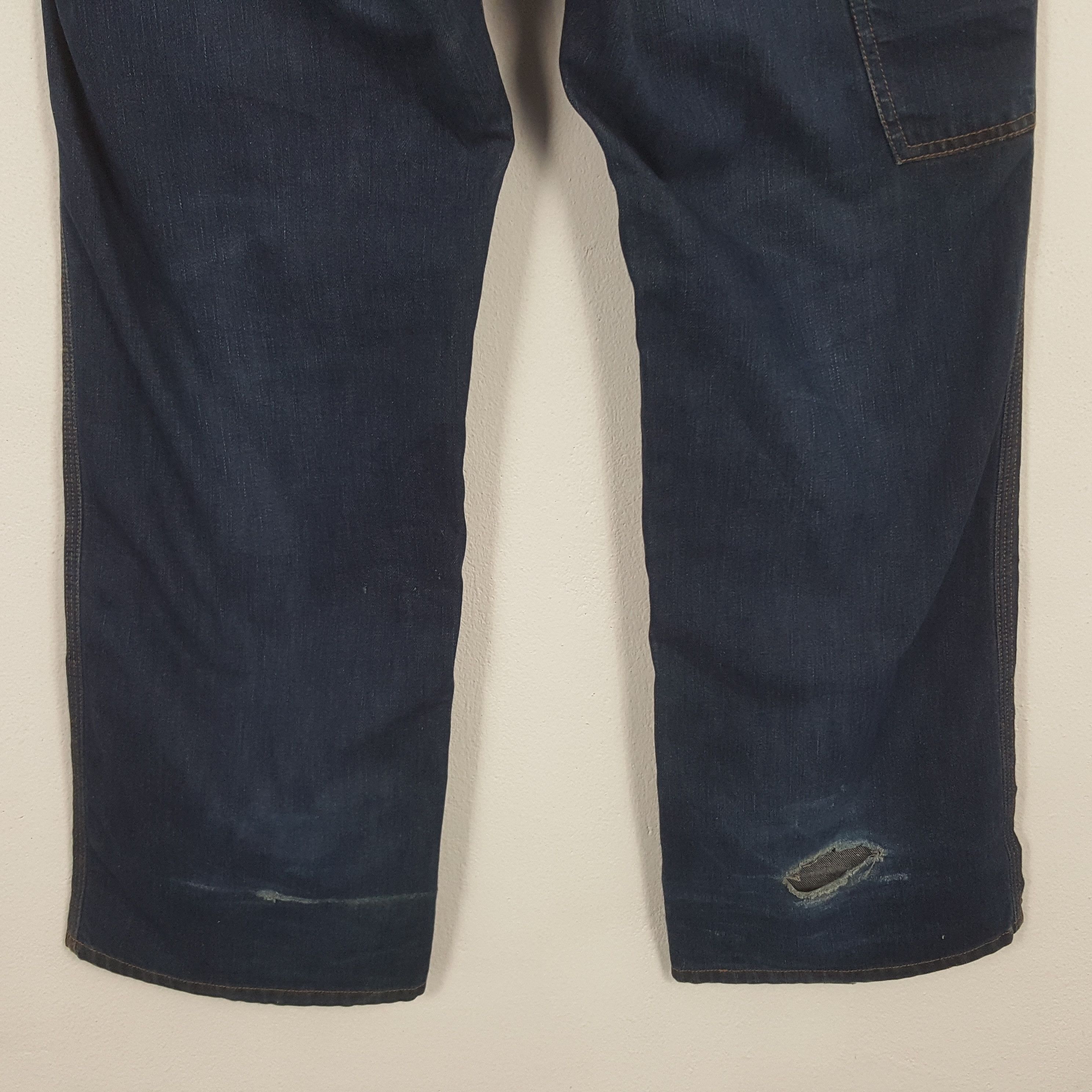 Stussy × Vintage Vintage Stussy Custom Big Art Logo Style Denim Size US 35 - 6 Thumbnail